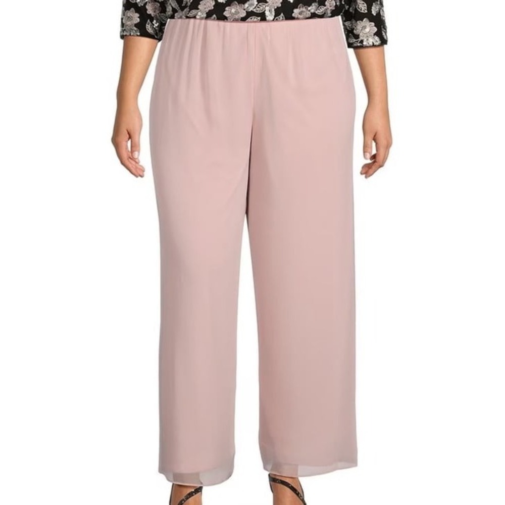 Alex Evenings Silky Chiffon Pants NWT